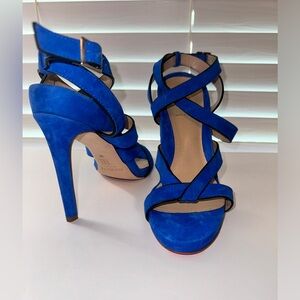Mavette Strappy Blue Sandal Heel